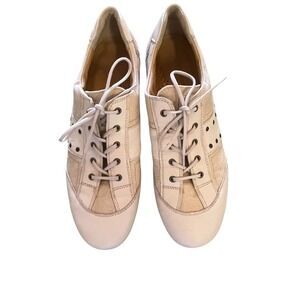 Paul Green Leather Sneakers Shoes Womens Size 6.5 Casual Low Top Lace Up
